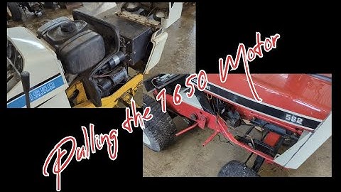 Pulling the Cub Cadet 1650 Motor for the Cub Cadet 582 Project Build