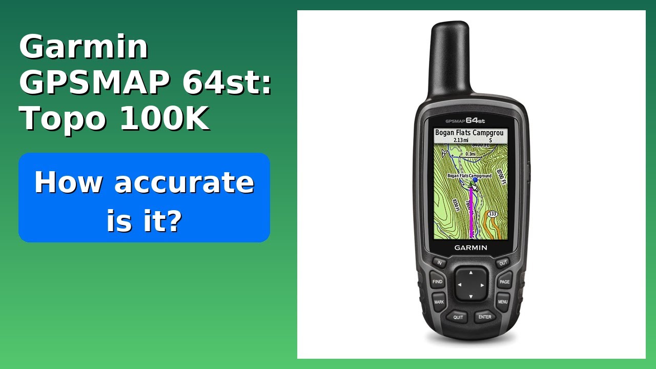 REVIEW (2026): Garmin GPSMAP 64st: Topo 100K. Features. - YouTube