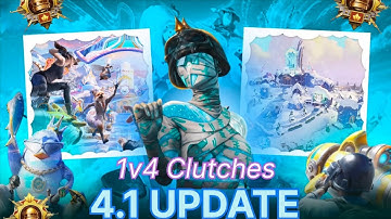 NEW EVENT 1V4 CLUTCHES GAMEPLAY VIDEO 🥶 4.1 UPDATE PUBG MOBILE 🇮🇳