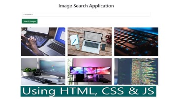 Image Search Application Using HTML, jQuery, AJAX, Unsplash Api| Free Source Code|#Technical_Vandar.