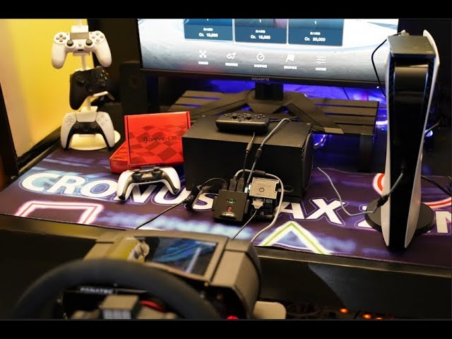 MEGACOM】Cronusmax with G27 On PS4 - 克麥 CronusMax 