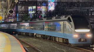 9116M 臨時特急あづま(福島さくら紀行)号(復路)新宿行き E653系1000番台カツK71編成(水色復刻塗装)新宿駅6番線到着!