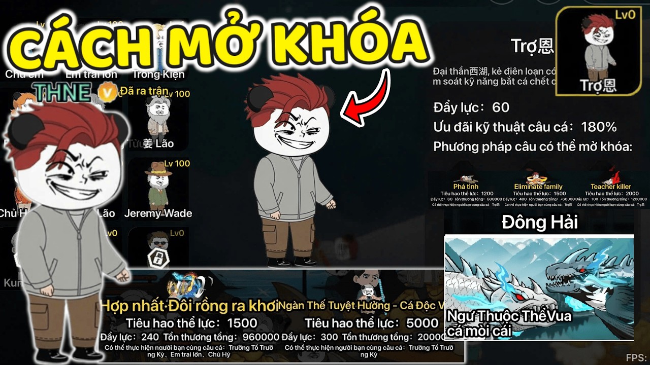 THNE PHÁT HIỆN CÁCH MỞ KHÓA ÂN TÁ TRỢ 5 CHIÊU THỨC MỚI VÀ CẦN CÂU XE MỚI TRONG CÂU CÁ VẠN CÂN