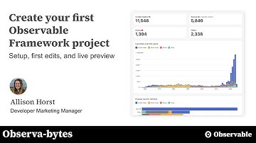 Create your first Observable Framework project
