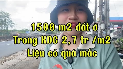 1500 mét vuông đất làm nhà vườn nằm trong khu dân cư 2,7 /m2 . Thống nhất Hưng Lộc ĐN