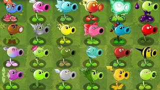 All Peas Plants PowerUp! in Plants Vs Zombies 2
