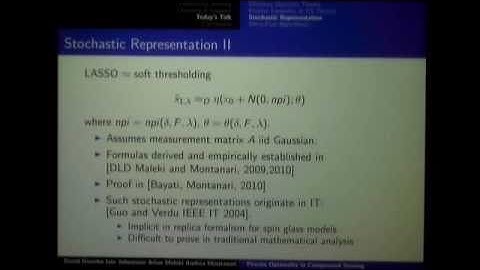 ITA 2011 Keynote: David Donoho, Stanford