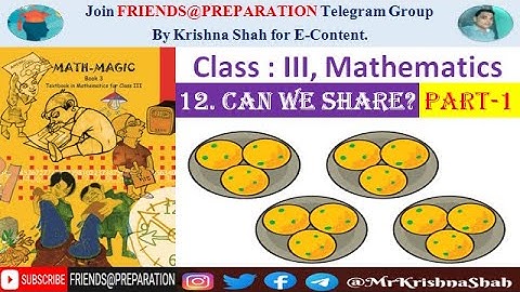 Can we share Chapter 12 - Part 1 | Class 3 Maths