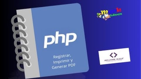Registrar, Imprimir y Generar PDF con PHP, HTML, JAVASCRIPT y MYSQL.
