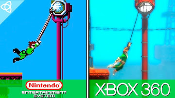 Bionic Commando - NES Original vs. X360/PS3 Remake (Rearmed) | Side by Side