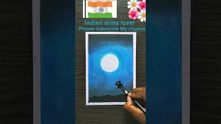 😍world best Indian army🇮🇳 drawing soft pastel colours drawing #shorts screenshot 5