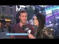 Phillip Phillips is challenged to a round of frisbee!