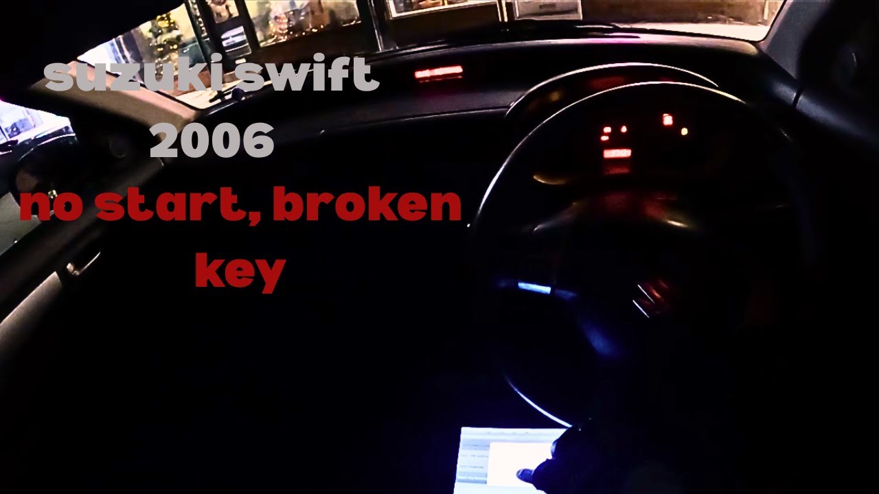SUZUKI SWIFT ALL KEYS LOST PROCESS 2006