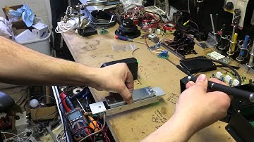 Laser sensor set up for mag lock