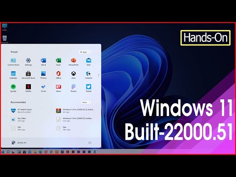 Windows 11: H1H2 Built 22000.51, New Settings, File Explorer