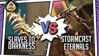 Мультшоу Stormcast Eternals vs Slaves to Darkness Репорт Age of Sigmar 2000 pts