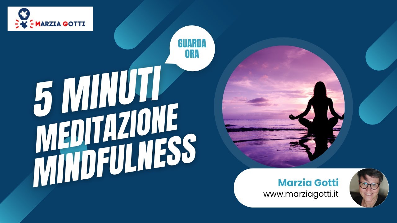 5 minuti di meditazione mindfulness - Il silenzio - YouTube