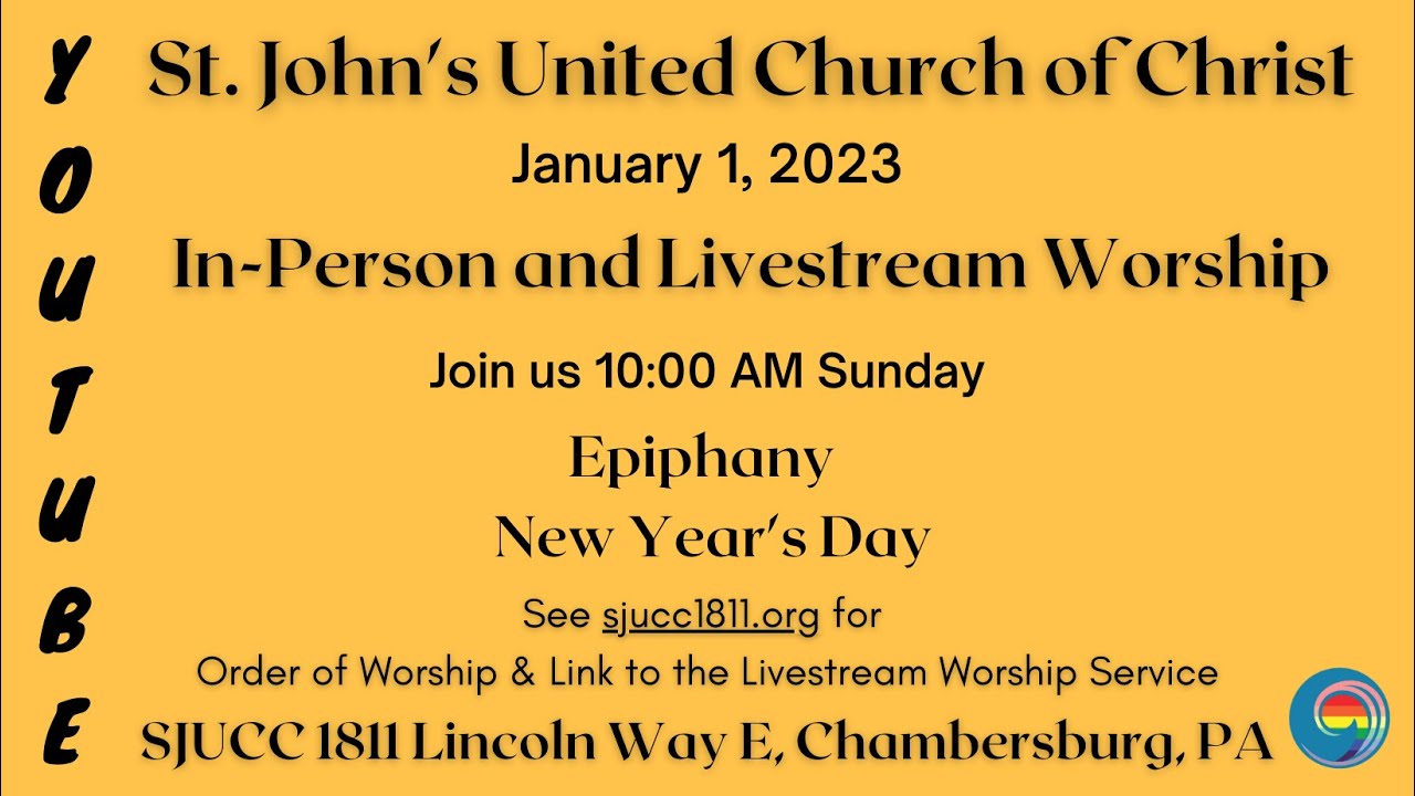 Worship at St. John's UCC December 24, 2022 Christmas Eve Service