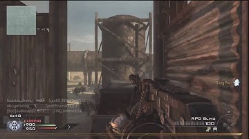 Modern warfare 2 rpd rust free for all lmg destruction mowing the lawn