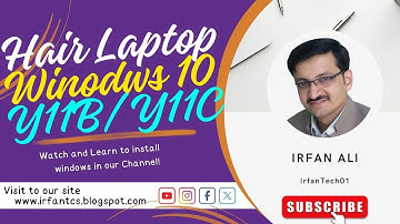 How to Install windows on Haier Laptop  Y11C/ Y11B | Prime Minister Laptop Windows Installation