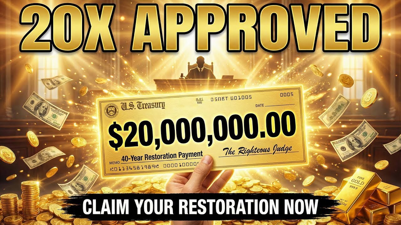 Dieu dit : je te rends les 40 ans perdus avec un remboursement x20 (Décret)