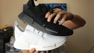 JAPAN NMD R1 PK TRIPLE BLACK AND TRIPLE WHITE
