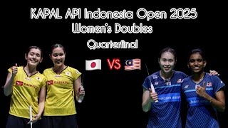 KAPAL API Indonesia Open 2025 l Nakanishi/Iwanaga🇯🇵 VS Tan/Muralitharan🇲🇾 l QF