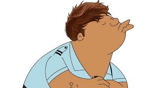 Animation of a person snoring #animation #stout #youtubeshorts #snoring #animeted #animeto #top