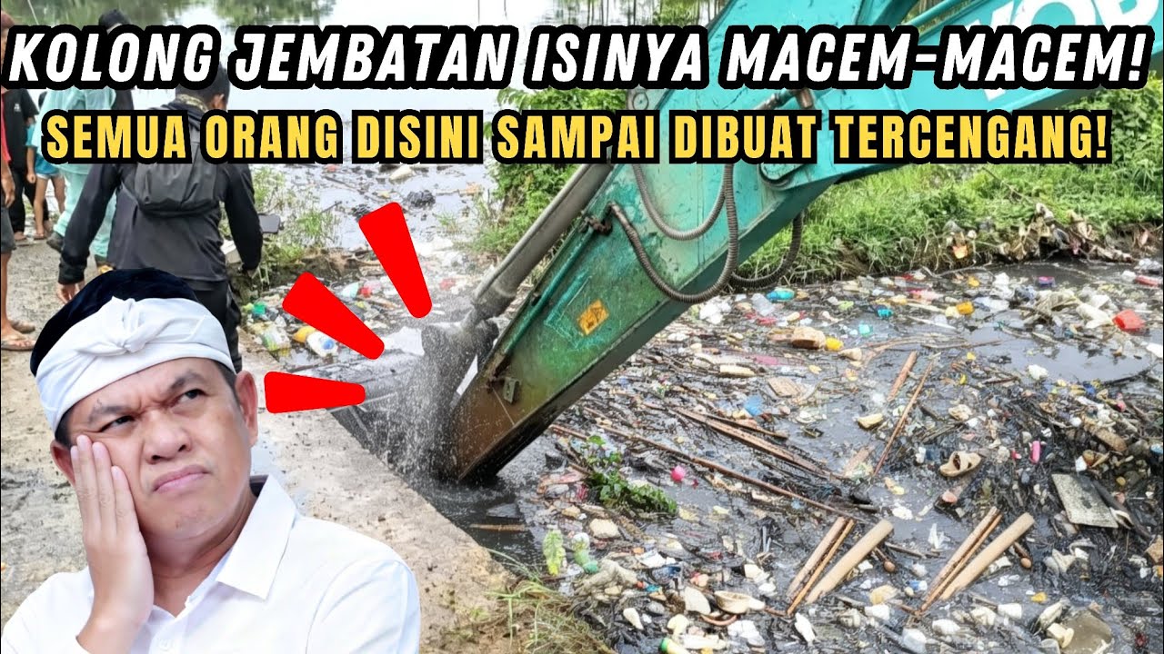 ISINYA MACEM-MACEM❗KOLONG JEMBATAN KALI APUR KARAWANG DI KERUK EXCAVATOR❗PANTESAN SERING BANJIR❗