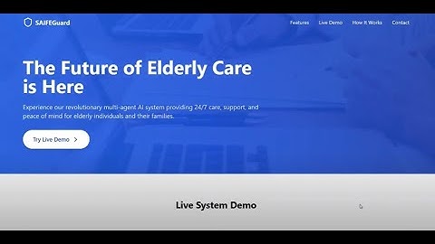 SAIFEGuard : Empowering Independent Aging with Agentic AI