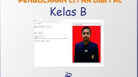 Citra Input dan Output serta Region menggunakan OpenCV Python