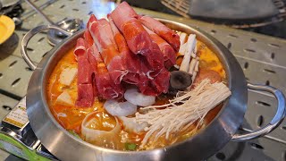 마라 X 사골의 화끈한 콜라보!! &#39;사골마라탕&#39; 배민평점 5.0만점이 증명하는 역대급 진한맛 Spicy Malatang Hot Pot with Beef Bone Broth