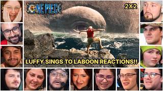Reactors Reacting To Luffy Sings To Laboon One Piece 2X2 Reaction Mashup