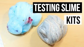 Testing $5 Slime Kits! Holographic and Glitter Mermaid Slime Tutorial