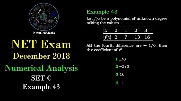 CSIR NET MATHEMATICS Easiest Solution Exam DEC 2018 [Numerical Analysis] Ex 43 (Set C)
