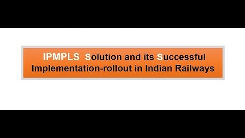 Webinar on  IPMPLS & it