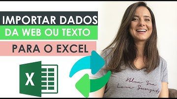 Como importar dados da Web ou Texto para o Excel