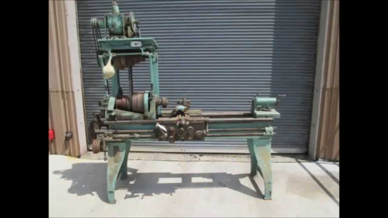 to auction a vintage Bradford metal lathe YouTube