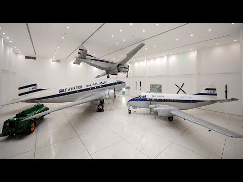 حظيرة الطائرات في متحف المحطة بالشارقة       