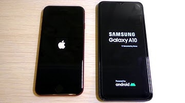 iPhone SE 2 vs Samsung A10 Bootanimation