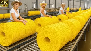 How Millions Of Ropes Are Made & Processed Mive Rope Manufacturing For Industrial Use
