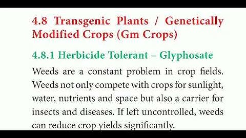 12 std Bio Botany chapter- 4 Principles and Processes of Biotechnology (Gm crops)