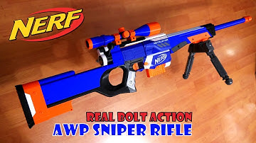 Nerf AWP Sniper Rifle | Bolt Action Retaliator Mod Kit