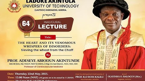 64th Inaugural Lecture