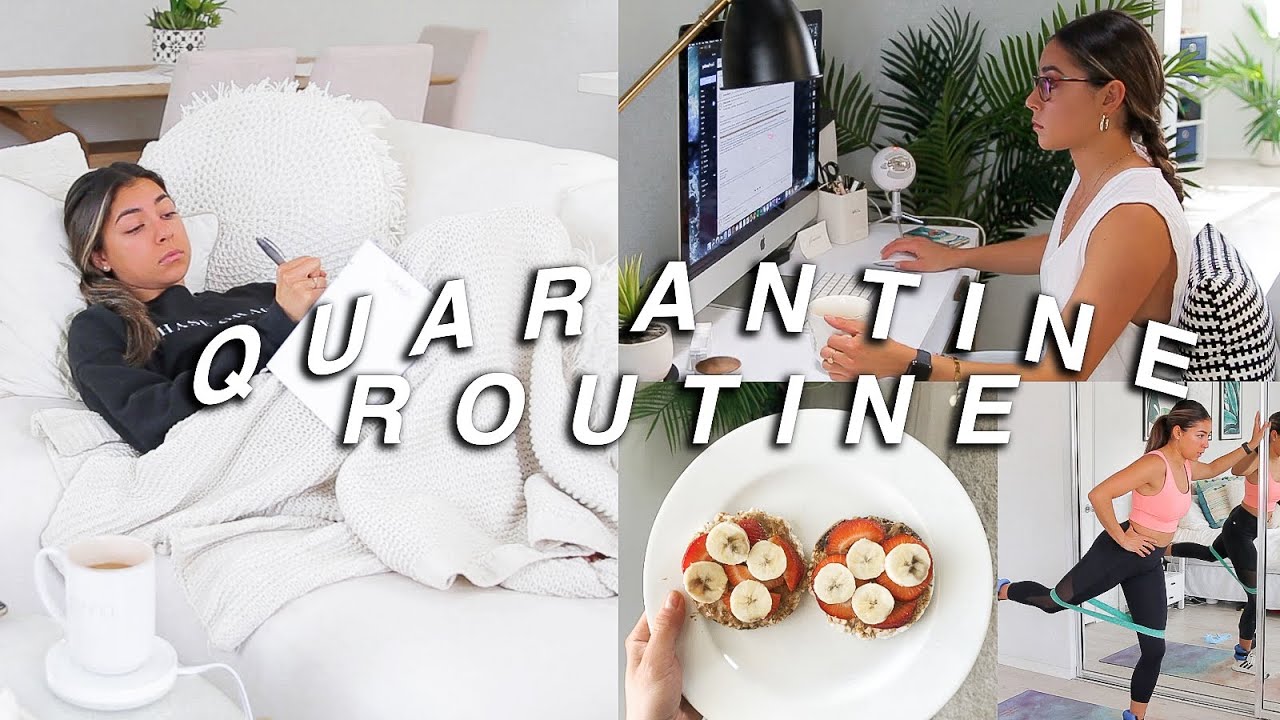My Quarantine Routine | Makeup, Workout, Recipes, & MORE