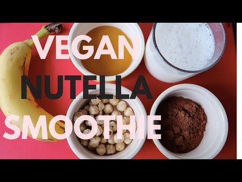 how-to-make-vegan-chocolate-nutella-smoothie-|-best-simple-healthy-breakfast-ideas