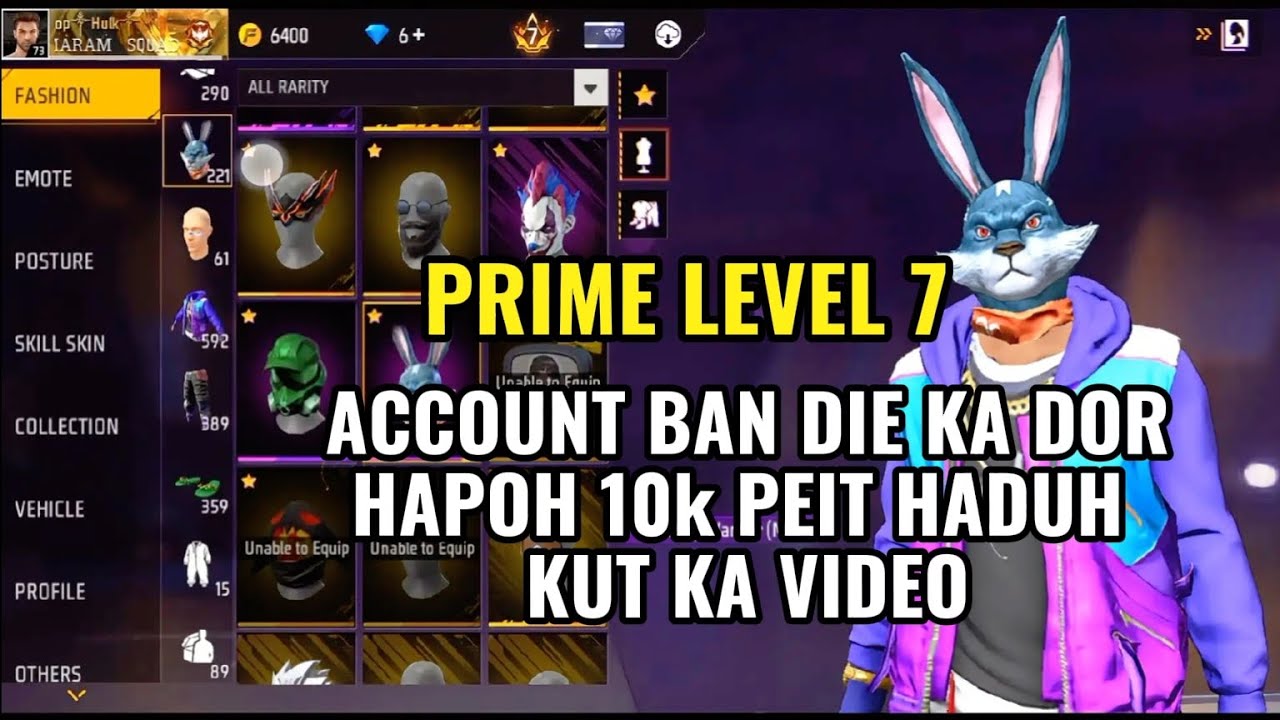 Ka account ban die hapoh 10k level 7 PRIME sa peit haduh ba kut #khasi 