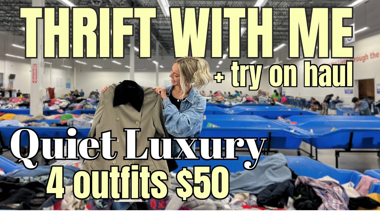 Thrift With Me: тихие роскошные зимние наряды | Бюджет $50 + примерка