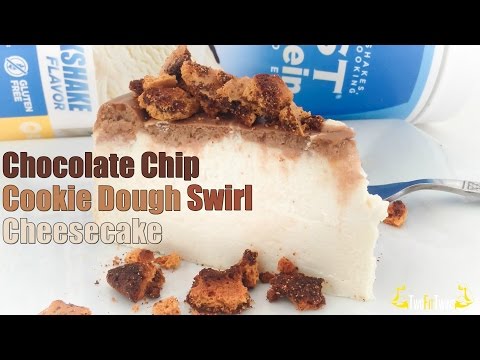protein-chocolate-chip-cookie-dough-swirl-cheesecake-(using-quest-protein)