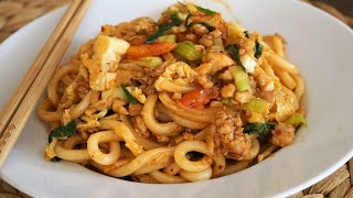 StirFry Chicken Udon Noodles: Quick and Easy Recipe  Morgane Recipes